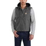 Carhartt washed duck Knoxville väst, Herr, Gravel, M