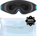 Myhalos 100% Blackout Sleep Masks for Women & Men - Zero Eye Pressure Eye Mask f