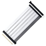 Cooler Master MasterAccessory Câble Riser PCIe 4.0 x16 200mm V2 - Câble TPE Ultra-Flexible avec protection EMI, Slots PCI Renforcés, Connecteurs Plaqués Or, Boîtier de Protection ABS - Blanc