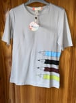 TED BAKER COLOUR BY NUMBERS NACHII PENCIL PRINT TOP GREY SIZE 8