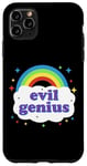 Coque pour iPhone 11 Pro Max Evil Genius Mad Criminal Scientist Kawaii Rainbow Esthétique