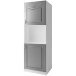 Meuble Colonne Four Encastrable Dina 205 Cm Gris