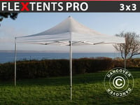 Snabbtält Depåtält Easy-up tält Eventtält Partytält FleXtents PRO 3x3m Transparent