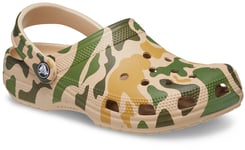 Crocs Mens Beach Sandals Clogs Seasonal Camo Slip On brown UK Size 12