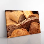 Big Box Art Bakery Bread Rolls (1) Canvas Wall Art Print Ready to Hang Picture, 76 x 50 cm (30 x 20 Inch), Multi-Coloured