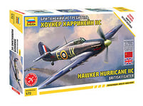 Zvezda Hawker Hurricane MK II C 530007322 1:72 - Kit de Construction en Plastique - Réplique détaillée Multicolore