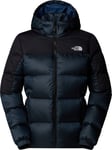 The North Face Women's Diablo Down 2.0 Hooded Jacket Shady Blue Black Heather/TNF Black, XL