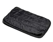 MidWest Homes for Pets Modèle 40436-BK Lit pour animaux de compagnie Quiet Time Deluxe Tapis pour animaux de compagnie à fourrure noire 88,9 x 58,42 cm, noir