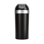 Umbra 1022664-047 Bin 62 L with Swing Lid, Plastic, Black/Nickel