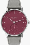 Nomos Glashutte Metro 33 Muted Red Sapphire Crystal