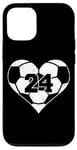 iPhone 12/12 Pro Soccer Number 24 Jersey Funny Soccer Heart Game Day Case