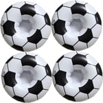 4 st Cup Holder Cup Holder Coasters Uppblåsbar Fotboll Strandfotboll Pool Dryck Flyter PVC Uppblåsbar Fotboll Dryckeshållare Pool