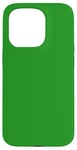 Coque pour iPhone 15 Pro Couleur vert forêt simple