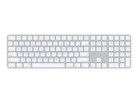 Apple Magic Keyboard With Touch Id And Numeric Keypad - Tastatur - Trådløs - Bluetooth - Qwerty - Internasjonal Engelsk / Kanadisk Fransk