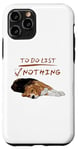 iPhone 11 Pro Cute beagle lazy sleeping Dog Lover to do list nothing Case