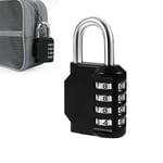 4 Digit Combination Padlock Heavy Duty Outdoor Lock UK Gym Travel Luggage Locker