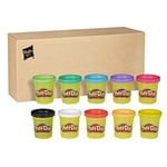 Play-Doh, Pack de 10 Pots de Pâte à Modeler, 10 x 56 g, Couleurs Vives, Activités Créatives pour Filles et Garçons Dès 2 Ans, Idèe Cadeaux pour Anniversaires et Jouets d'Halloween pour Enfants