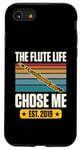 Coque pour iPhone SE (2020) / 7 / 8 The Flute Life Chose Me Established 2019 Year Flûte d'anniversaire