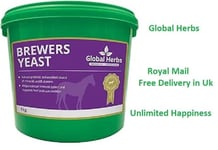 Brewers Yeast Global Herbs Horse Supplement Natural Probiotic 1kg Equestrian