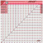 Sullivans 16 1/2 x 16 1/2-inch The Cutting Edge Frosted Ruler