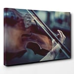 Big Box Art Violin Instrument (3) Canvas Wall Art Print Ready to Hang Picture, 30 x 20 Inch (76 x 50 cm), Multi-Coloured