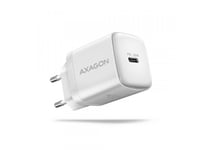 Axagon Axagon Acu-Pd20w, 20W Nätladdare, 1X Usb-C-Port, Pd3.0/Pps/Qc4+/Afc/Apple, Vit