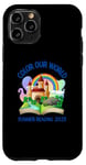 Coque pour iPhone 11 Pro Color Our World. Programme de lecture d'été 2025 arc-en-ciel