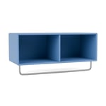 Montana - Coat Shelf With Clothes Rack - Azure - Knekkstativer & Skooppbevaring - designer_peter_j_lassen - Blå