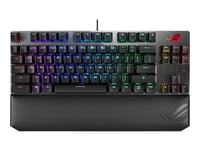 ASUS ROG Strix Scope TKL Deluxe - Clavier - backlit - USB - Allemand - commutateur : CHERRY MX Brown - gris, noir