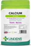 Lindens - Calcium 400mg with Vitamin D3 - 100 Tablets - UK Made - Contributes t