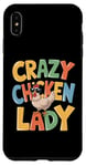 Coque pour iPhone XS Max Crazy Chicken Lady Farm Œufs frais Coq Agriculteur de volaille