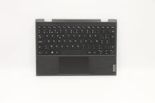 Lenovo 300e 2nd Gen Palmrest Cover Touchpad Keyboard Belgian Black 5CB1B02677