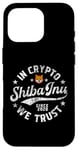 Coque pour iPhone 16 Pro Pièce Shiba Inu dans Crypto Nous faisons confiance à Token Crypto