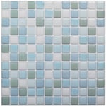 3D Mosaique Carrelage Adhesif Mural Imperméable Auto-adhésif Sticker Carrelage 23.6X23.6cm pour Cuisine Salle de Bain-4 pièces