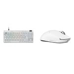 G Pro TKL Rapid Keyboard (French Layout - Linear) + G Pro X Superlight 2 Gaming Mouse EWR2 - White