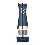 Tower T847004MNB Electric Salt and Pepper Mills, Battery Operated with Adjustable Ceramic Grinders, Midnight Blue and Rose Gold