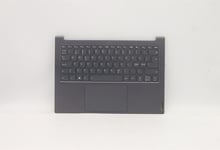 Lenovo Yoga 7 Pro-14IHU5 Keyboard Palmrest Top Cover Norwegian Grey 5CB1C19272