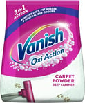 Vanish Gold Oxi Action Upholstery & Carpet Cleaner, Stain Remover Powder for Large Area Cleaning, 650g | Removes 3x More Dirt & Pet Hair vs Vacuuming Alone | Neutralises Odours | Deep Cleans