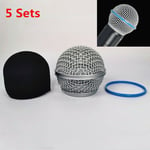 5PCS Microphone Grille Grill Steel Ball Head Mesh For Shure Beta58A SM58 Beta58