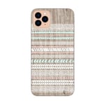 Coque Iphone 12 MINI effet Bois ethnique