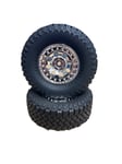 RGT R86462 Rock Crawler Tyres Silver Rims (2)