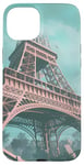 Coque pour iPhone 15 Plus Ruines de la Tour Eiffel futuriste – Post-apocalyptique