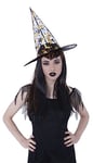 RUBIES - Accessoire pour Déguisement Adulte HALLOWEEN Officiel - Chapeau Sorcière - Taille Unique - Pour Costume Halloween, Pour Déguisement de Femmes, Blanc