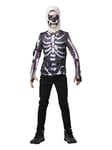 Rubies - Fortnite-Déguisement Top + Cagoule Officiel Fortnite Skull Trooper - Small - 140 cm