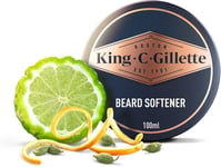 King C. Gillette Beard Balm for Men, 100 ml, with Cocoa Butter, Argan Oil & Shea