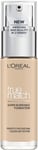 LOreal Paris True Match Liquid Foundation 1N Ivory, Skincare Infused with Hyalu