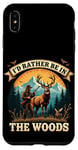 Coque pour iPhone XS Max Deer Buck- I'd Rather Be In The Woods - Deer Huntsman