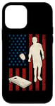 iPhone 12 mini Cornhole Team Bean Bag Player Champ American Flag Vintage Case