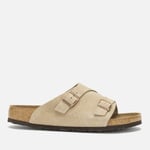 Birkenstock Men's Zurich Sfb Suede Slide Sandals - Taupe - EU 45/UK 10.5