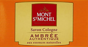 Mont St Michel - Parfumeur depuis 1920 - Savon Cologne Solide - Parfum Ambrée Authentique - Le savon de 125 g